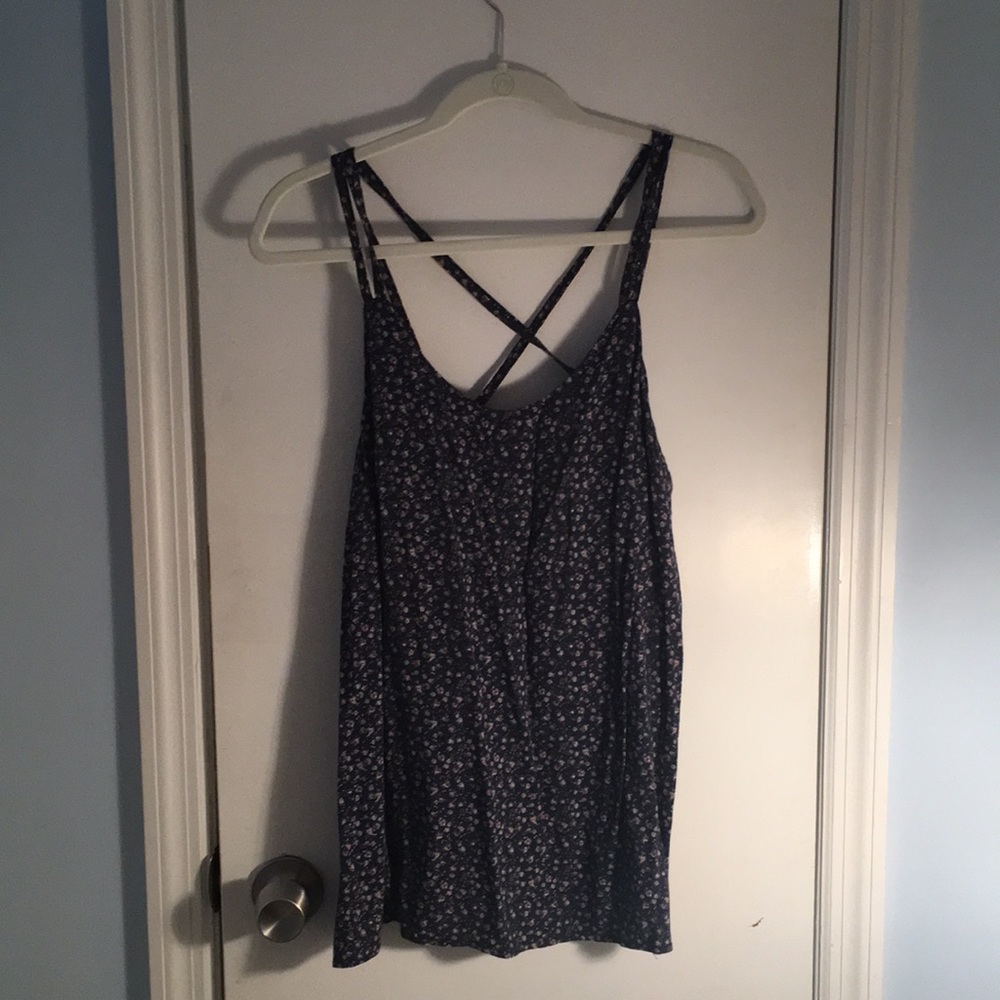 not worn american eagle floral tank top